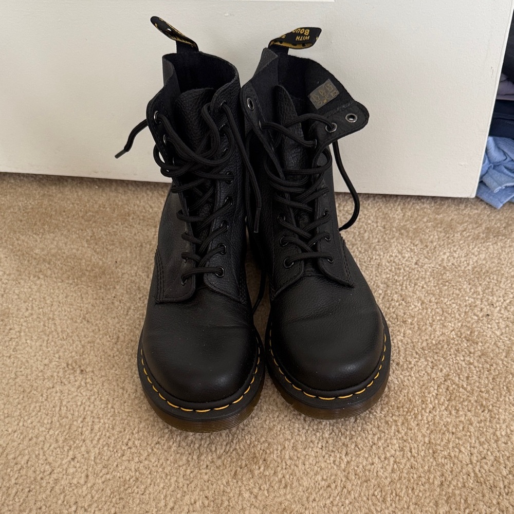 Dr. Martens Black Combat Boots (Never Worn, Like New)